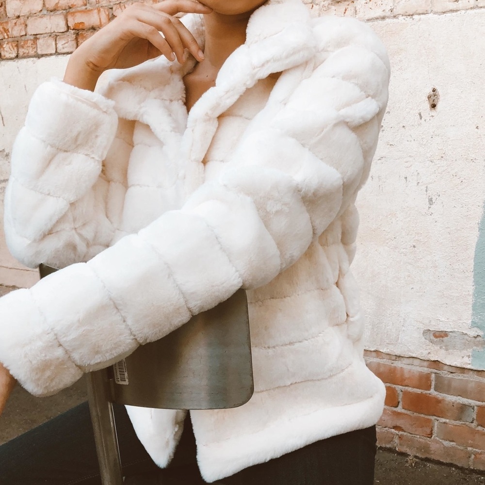 Em Creme fur coat